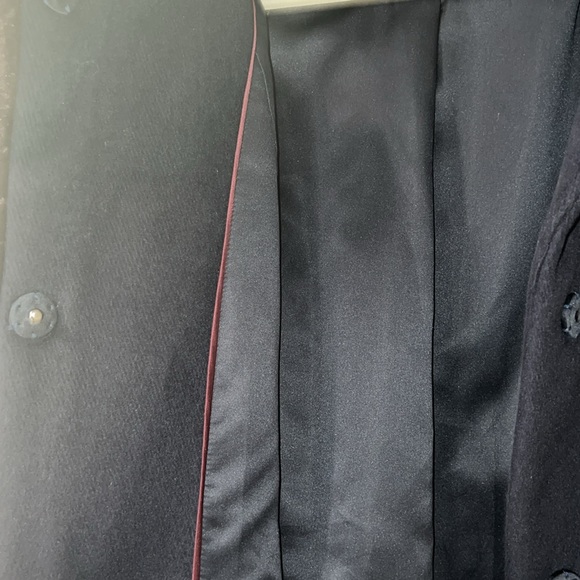 Ellen Tracy Fur Trimmed Wool Blend Cape Coat XL - Picture 9 of 10